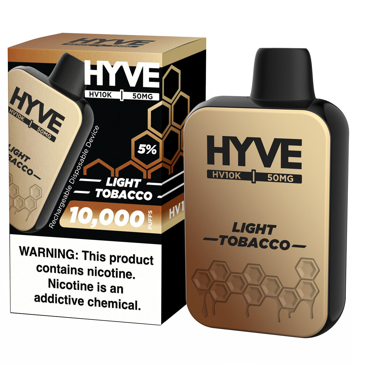 Light Tobacco by HYVE 50mg Disposable