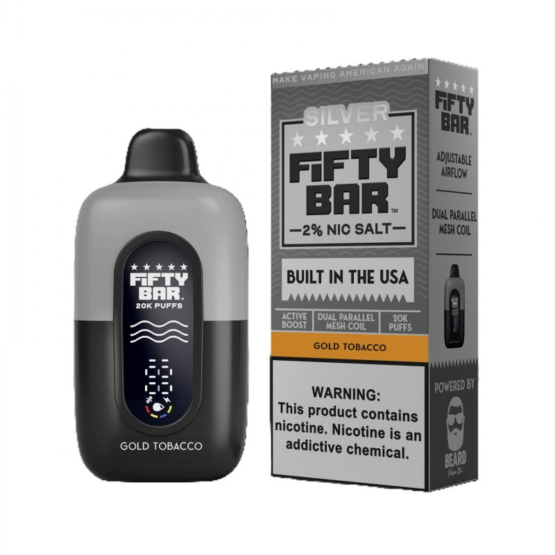 Gold Tobacco by Fifty Bar 2% 20K