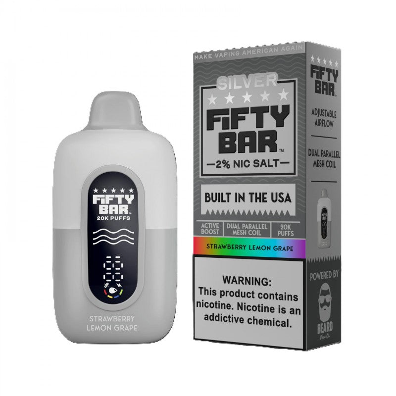StrawLemonGrape by Fifty Bar 2% 20K