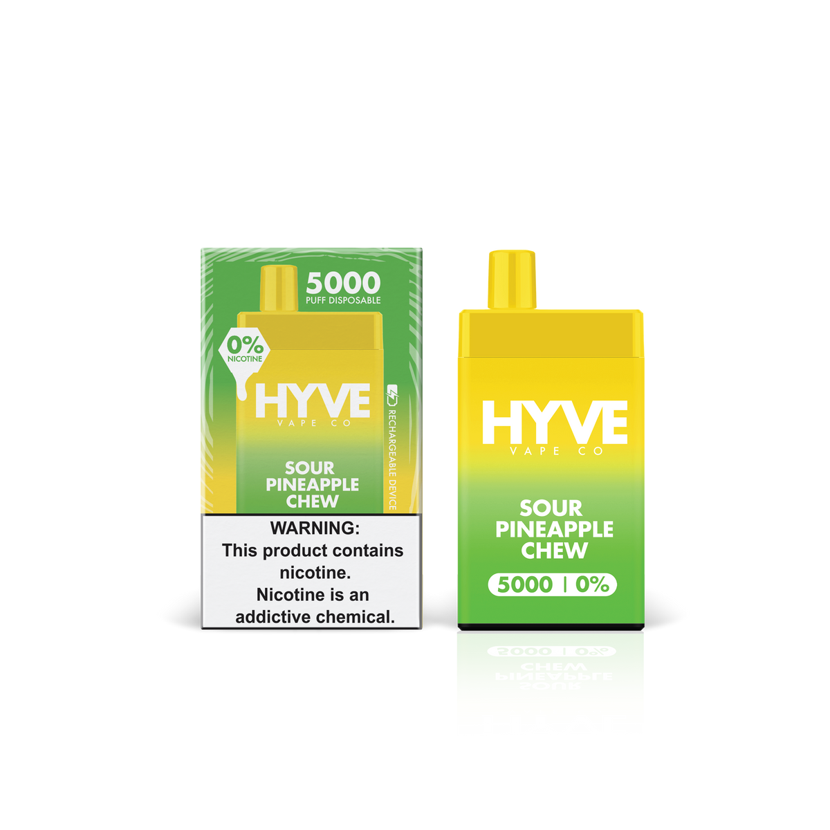 Sour Pineapple Chew by Hyve Disposable 5K 0%