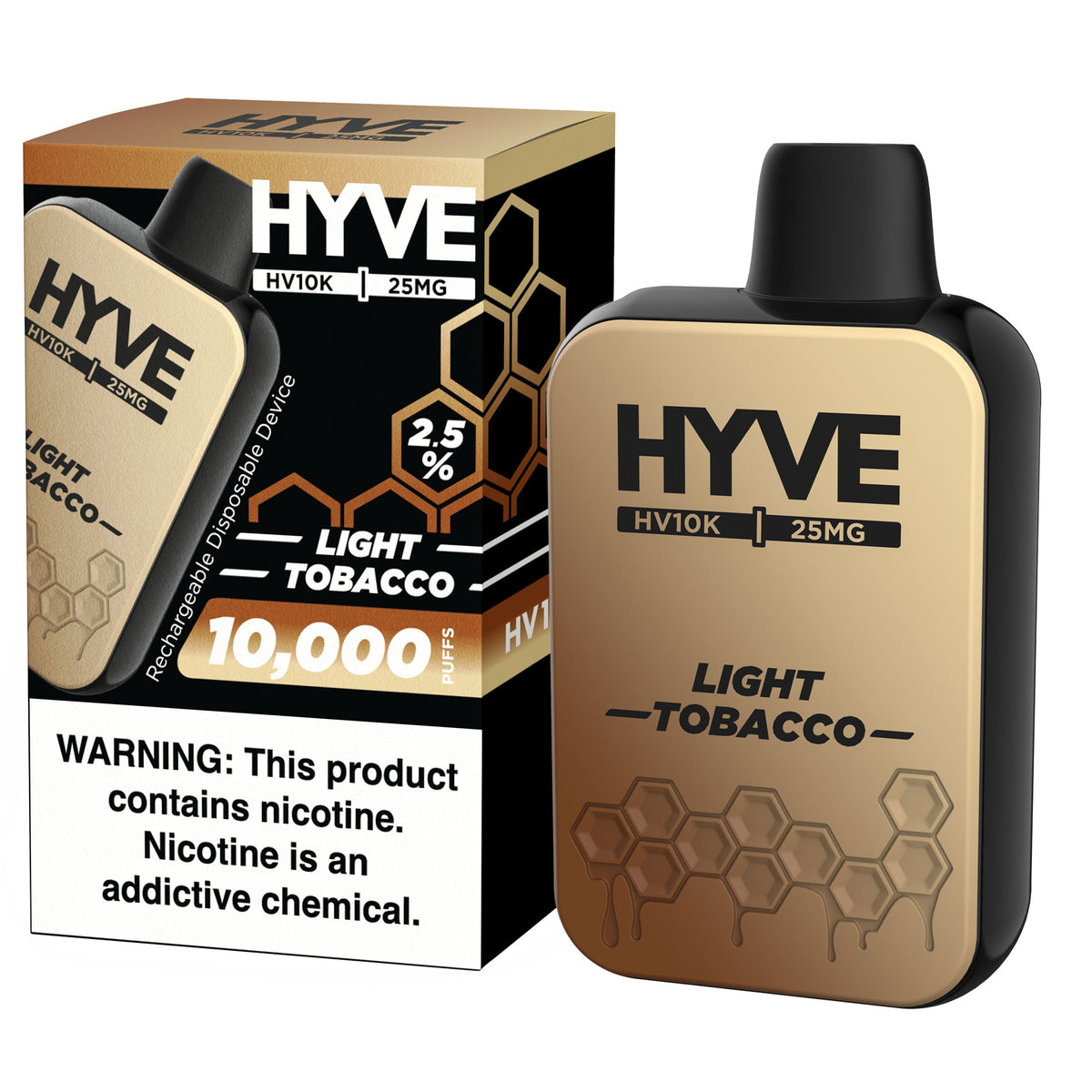 Light Tobacco by HYVE 25mg Disposable