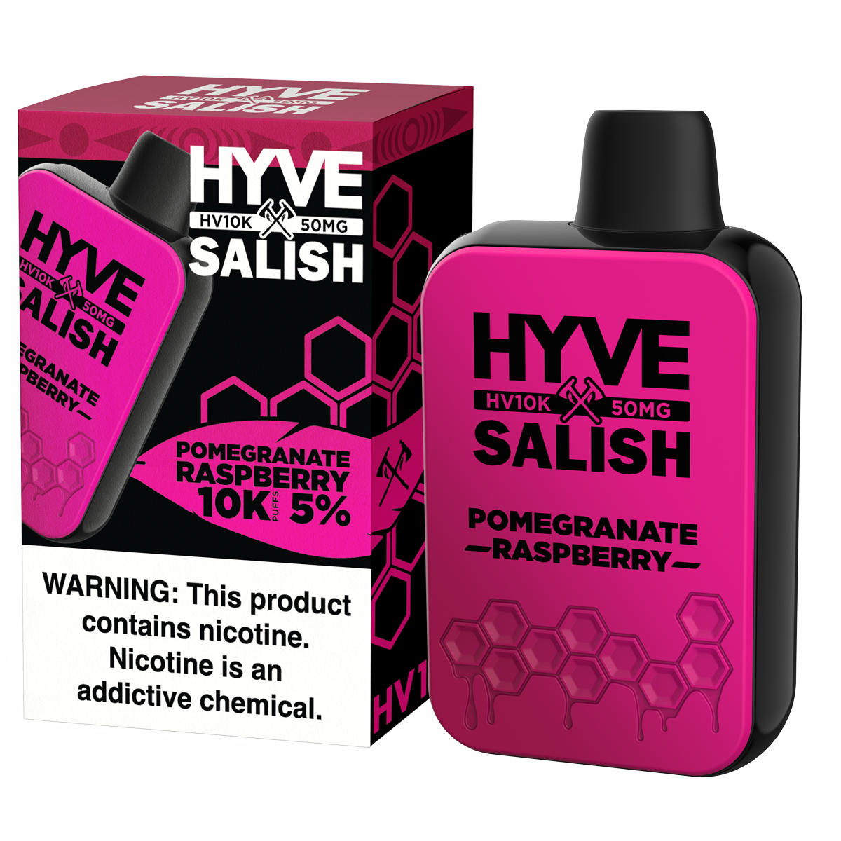 Pomegranate Raspberry by HYVE X Salish 50mg Disposable
