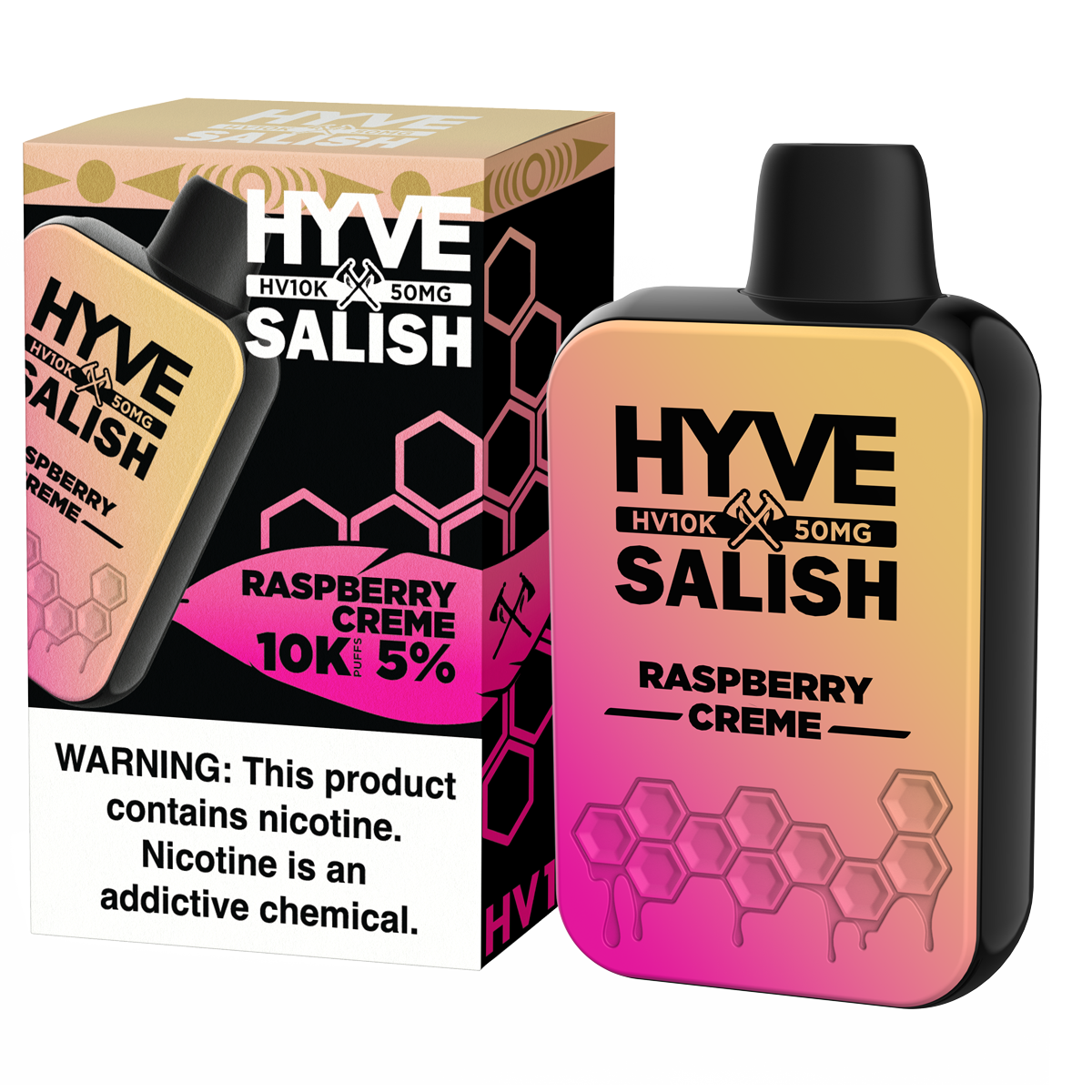 Raspberry Cream by HYVE X Salish 50mg Disposable