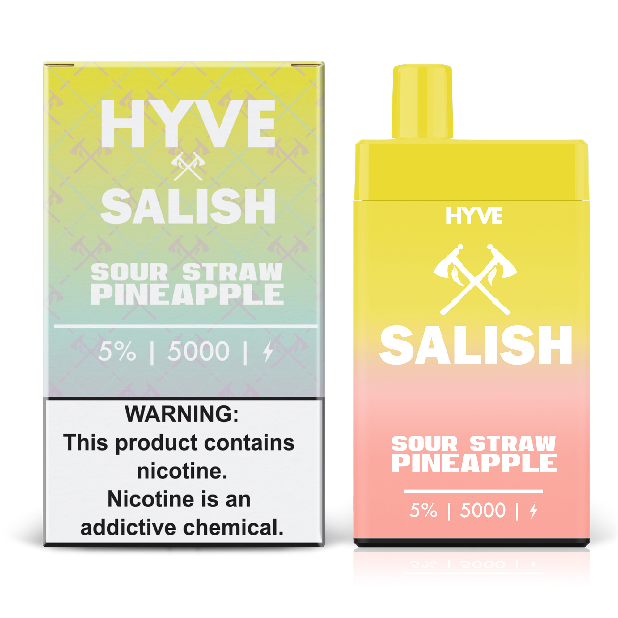 Sour Straw Pineapple by Hyve X Salish Disposable 5K 5%