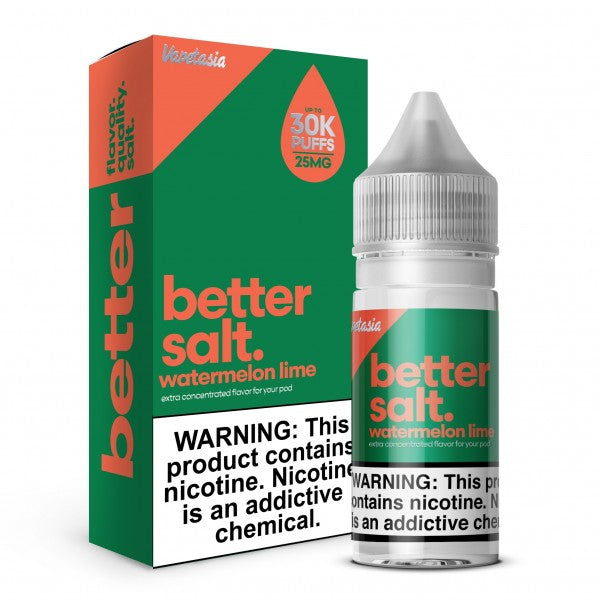 Watermelon Lime â€“ Better Salt By Vapetasia 30mL | Refreshing Watermelon Lime Nic Salt E-Liquid