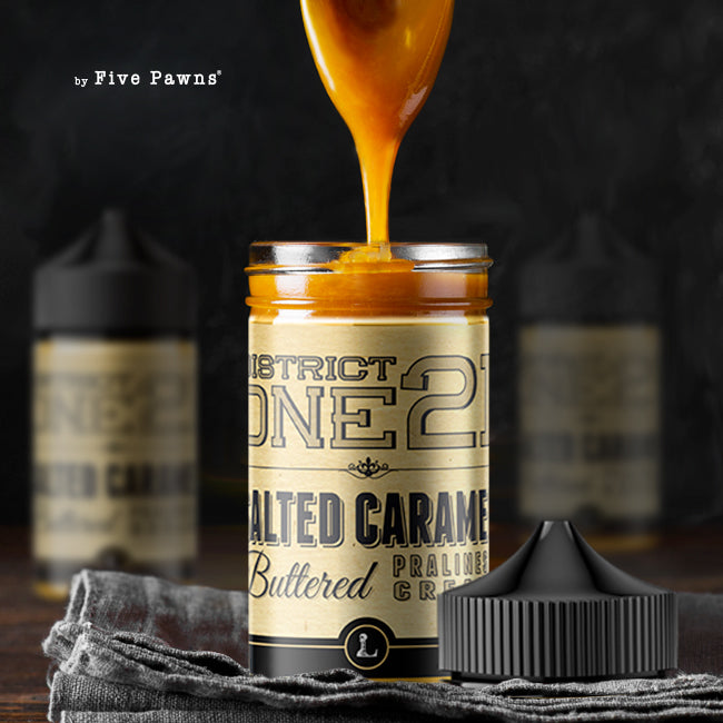 60ML | District One 21 Salted Caramel by Five Pawns Legacy Collection