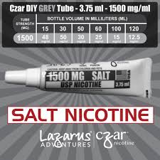 Czar Nicotine Tube Grey Salt 1500