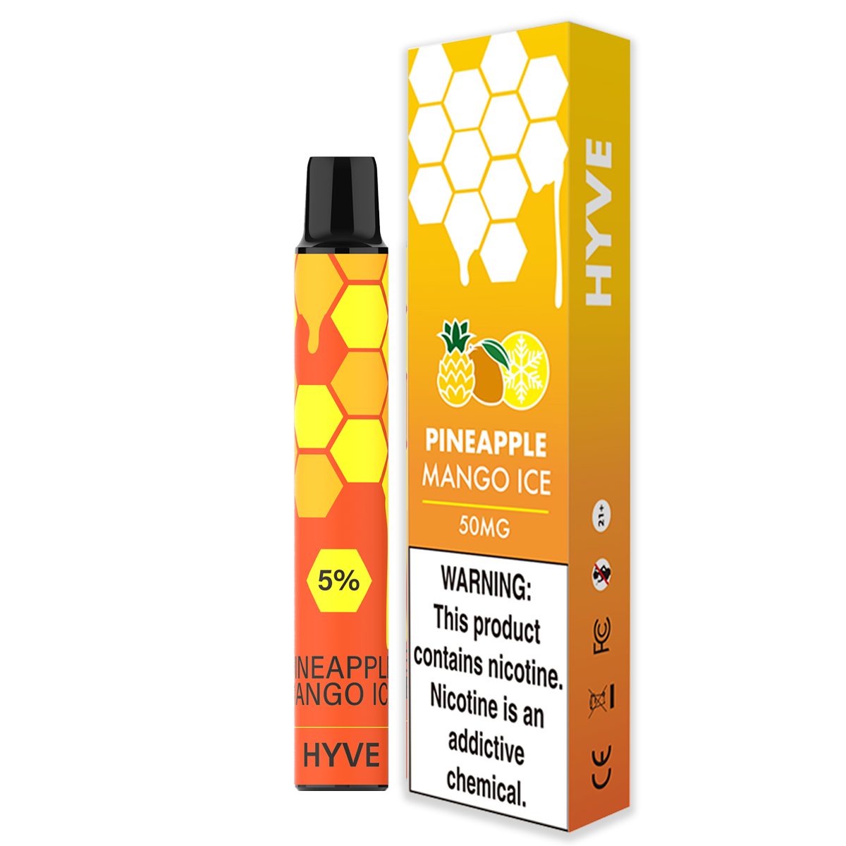 Pineapple Mango ICE by Hyve 5% Disposables