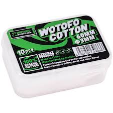 WOTOFO Agleted Organic Cotton 6mm 10pc