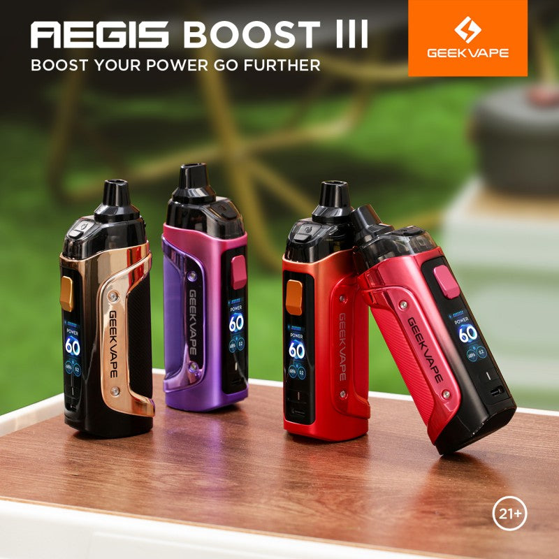Geek Vape Aegis Boost 3 Kit - VaporWyse Geek Vape Aegis Boost 3 Kit - VaporWyse