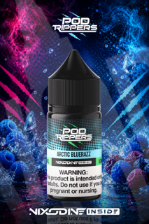 30ml | Arctic Bluerazz by Pod RIppers Nixodine Salts