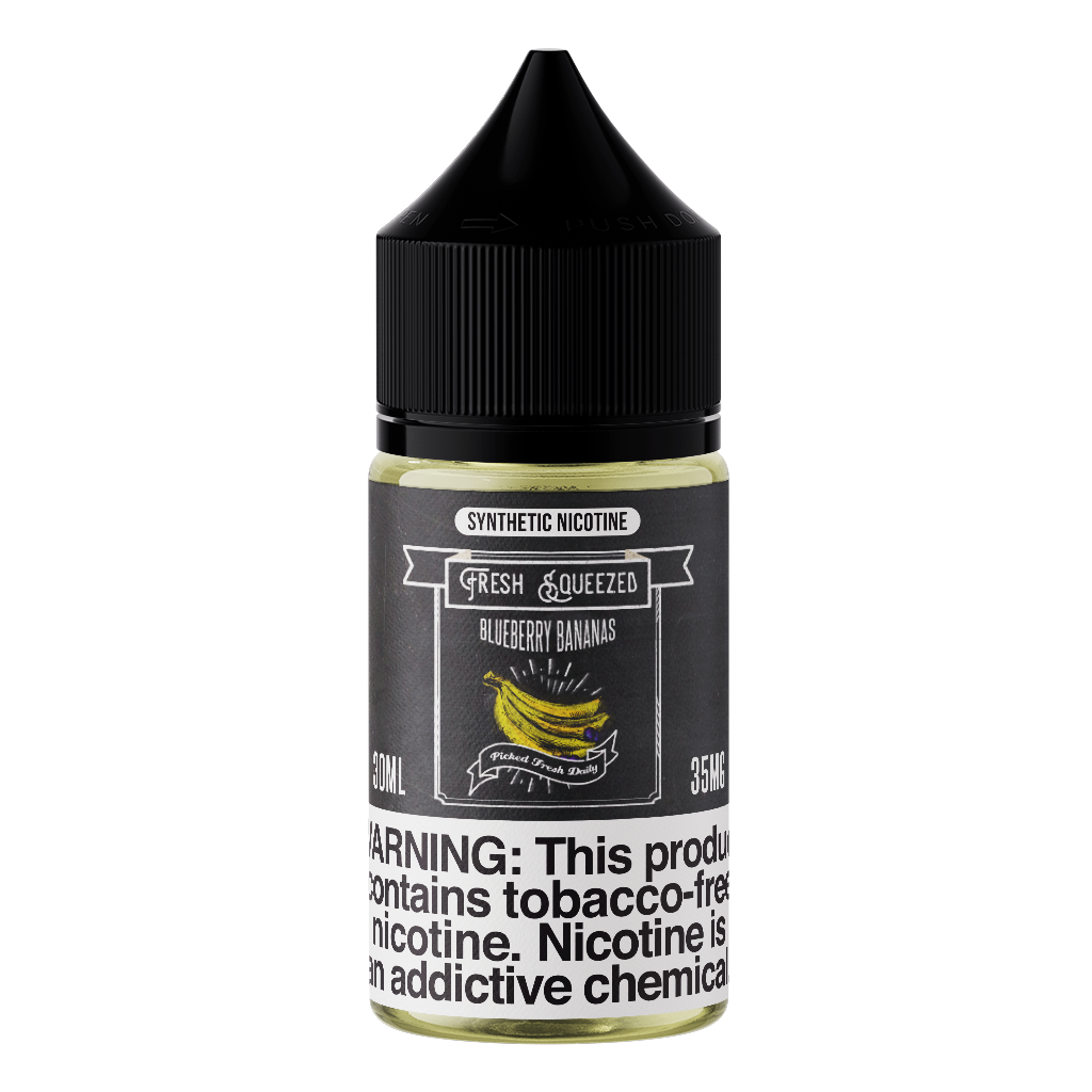 30ML | Blueberry Bananas by Fresh Squeezed TFN Salts - VaporWyse 30ML | Blueberry Bananas by Fresh Squeezed TFN Salts - VaporWyse