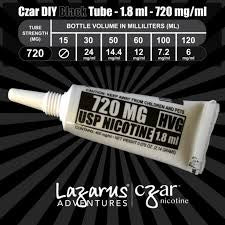 Czar Nicotine Tube Black 720