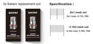 Horizon Sakerz Replacement Coils 3pk
